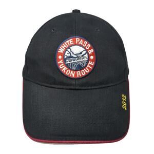 White Pass & Yukon Route 2012 Baseball Cap Black One Size Adjustable Embroidered